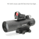 Newcon Optik NC 6x50 Red Dot Sight, 0.25 MOA Red/Green Rangefinding Reticle, Black, NC 6x50