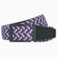 Nexbelt Braided Belt, Black/Purple/Grey, Up to 50" Waist, PCD1961