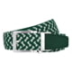 Nexbelt Braided Belt, Green/White, Up to 50" Waist, PCD1909