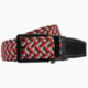 Nexbelt Braided Belt, Red/Grey/Black, Up to 50" Waist, PCD5051