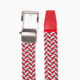 Nexbelt Braided Belt, Red/Grey/White, Up to 50 Waist, PCD1657