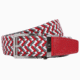 Nexbelt Braided Belt, Red/Grey/White, Up to 50 Waist, PCD1657