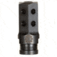 Next Level Armament Heretic Compensator/Flash no Spike, 9mm, 13.5x1 Left Hand, Black NLX-16
