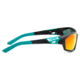 NFL Lateral Miami Dolphins Bifocal Prescription Sunglasses, Matte Black Frame, 619462A17BI