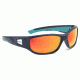 NFL Zone Miami Dolphins Single Vision Prescription Sunglasses, Matte Dark Blue Frame, 655975T17SV