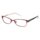 Nicole Miller Aviana Single Vision Prescription Eyeglasses - Frame BURGUNDY / ROSE, Size 47/16mm NMAVIANA03