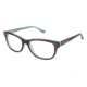 Nicole Miller Bijou Eyeglass Frames - Frame TORTOISE/TEAL, Size 51/16mm NMBIJOU02