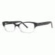 Nicole Miller Bleeker Single Vision Prescription Eyeglasses - Frame Black Fade, Size 54/15mm NMBLEEKER01