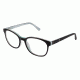 Nicole Miller Bloomfield Bifocal Prescription Eyeglasses - Frame BLACK, Size 54/19mm NMBLOOMFIELD01