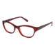 Nicole Miller Cabrini Single Vision Prescription Eyeglasses - Frame BERRY, Size 49/17mm NMCABRINI02