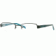 Nicole Miller Carnivale SENM CARN00 Eyeglass Frames - Black Aqua SENM CARN005035 BK