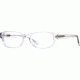 Nicole Miller Collection NL At First Sight SENL ATFI00 Eyeglass Frames - Crystal SENL ATFI005235 CLR