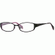 Nicole Miller Collection NL Double Vision SENL DOUB00 Eyeglass Frames - Blackberry SENL DOUB005135 BK