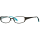 Nicole Miller Collection NL Double Vision SENL DOUB00 Eyeglass Frames - Water 4 Chocolate SENL DOUB005135 BN