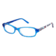 Nicole Miller Corinna Eyeglass Frames - Frame Blue / Floral, Size 48/15mm NMCORINNA03
