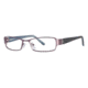Nicole Miller Cornelia Bifocal Prescription Eyeglasses - Frame Matte Light Purple/Navy, Size 53/17mm NMCORNELIA03