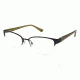 Nicole Miller Cozine Single Vision Prescription Eyeglasses - Frame Matte Dark Teal, Size 51/17mm NMCOZINE03