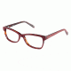 Nicole Miller Ellery Single Vision Prescription Eyeglasses - Frame BURGUNDY/TORT, Size 53/15mm NMELLERY03