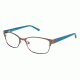 Nicole Miller Esme Bifocal Prescription Eyeglasses - Frame MATTE DK BROWN, Size 53/16mm NMESME02