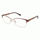 Nicole Miller Evergreen Bifocal Prescription Eyeglasses - Frame Matte Brown, Size 53/16mm NMEVERGREEN02