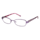 Nicole Miller Fleur Bifocal Prescription Eyeglasses - Frame Purple, Size 49/15mm NMFLEUR01