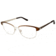 Nicole Miller Foster Bifocal Prescription Eyeglasses - Frame Matte Brown, Size 56/15mm NMFOSTER02