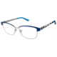 Nicole Miller Foster Bifocal Prescription Eyeglasses - Frame Matte Navy, Size 56/15mm NMFOSTER03
