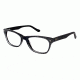 Nicole Miller Front Progressive Prescription Eyeglasses - Frame BLACK, Size 52/17mm NMFRONT01