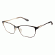 Nicole Miller Glenmore Progressive Prescription Eyeglasses - Frame Black/Gold, Size 55/16mm NMGLENMORE01