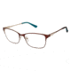 Nicole Miller Glenmore Progressive Prescription Eyeglasses - Frame Brown/Gold, Size 55/16mm NMGLENMORE02