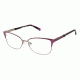 Nicole Miller Grand Bifocal Prescription Eyeglasses - Frame Eggplant, Size 54/16mm NMGRAND02