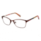 Nicole Miller Liana Eyeglass Frames - Frame Brown/Pink, Size 49/16mm NMLIANA01