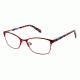 Nicole Miller Liana Eyeglass Frames - Frame Burgundy/ Red, Size 49/16mm NMLIANA03