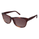 Nicole Miller Sutton Progressive Prescription Sunglasses NMSUTTON02 - Frame Color Burgundy Horn