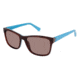 Nicole Miller Waterside Progressive Prescription Sunglasses NMWATERSIDE02 - Frame Color Brown Horn/blue