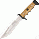 Nieto Cuchillo Cetreria Fixed Blade Knife, SS Plain Clip Blade, Olive Wood handle NIE2402