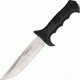 Nieto Cuchillo Combate Fixed Blade Knife, SS Plain Blade, Black handle NIE184
