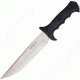 Nieto Cuchillo Combate Fixed Blade Knife, SS Plain Blade, Black handle NIE185