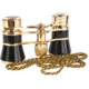LaScala Optics CARMEN Opera Glasses - Black Body, Golden Rings