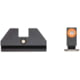 Night Fision Accur8 Student Gun Night Sight Set, Glock 42/43/43X, Orange Front Ring, One-Dot Rear, GLK-003-015-OGZG