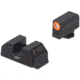 Night Fision Costa Ludus Night Sight Set, Glock 42/43/43X, Orange Front Ring, Horizontal Tritium Bar Rear, GLK-003-010-OGXG