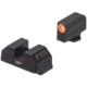 Night Fision Costa Ludus Night Sight Set, Glock 42/43/43X, Orange Front Ring, Horizontal Tritium Bar Rear, GLK-003-010-OGXG