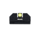 Night Fision Costa Ludus Night Sight Set, Glock 42/43/43x, Yellow Front, Horizontal Tritium Bar Rear, Black, GLK-003-010-YGXG