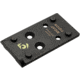 Night Fision Delta Point Pro to Glock Full Size MOS Optic Mounting Plate, Black, GLK-OP-DPP-FSMOS