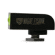 Night Fision Glow Dome Front Night Sight Only for Glock 17/17L/19/22/23/24/25/26/27/28/31/32/33/34/35/37/38/39/20/21/29/30/36/40/41/42/43/43X/48, Yellow Front Glow Dome w/Green Tritium, GLK-000-001-GD-PYGXX