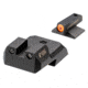 Night Fision Night Sight Set, 1911, .160in, Blade Orange Front, Black, 1911-326-003-OGZG
