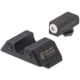 Night Fision Standard Height Night Sight Set, Glock 48, White Front Ring, U Notch Rear, GLK-005-007-WGZG