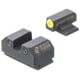 Night Fision Standard Height Night Sight Set, Ruger Max 9, Yellow Front Ring, RUG-326-003-YGZG