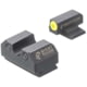 Night Fision Standard Height Night Sight Set, Ruger Max 9, Yellow Front Ring, U Notch Rear, RUG-326-007-YGZG