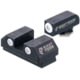 Night Fision Standard Height Night Sight Set, Taurus G3c/GX4, White Front Ring, White Rear Rings, TAU-252-003-WGWG